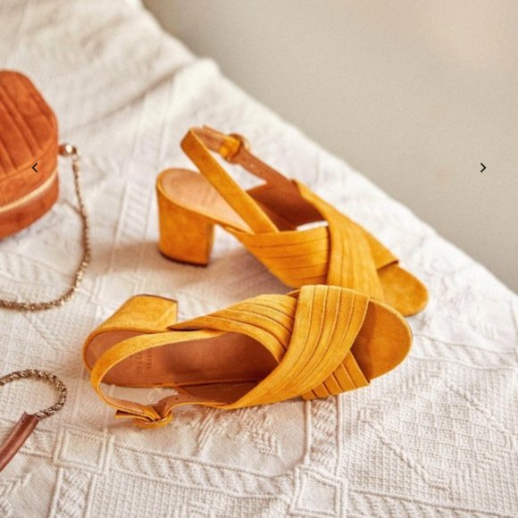 Sezane Shoes - BRAND NEW Sézane Lisa Sandals (Ochre)